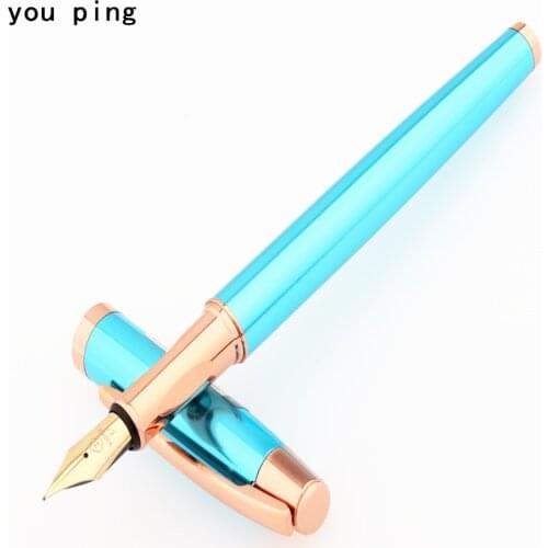 Luxury quality 3699 Green Fine Pen body Business office Fountain Pen student School Stationery Supplies ink calligraphy pen