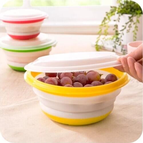 50 Sets Folding Collapsible Bowl Set Camping Tent Outdoor Travel Cookware Products Portable Travel Bowls