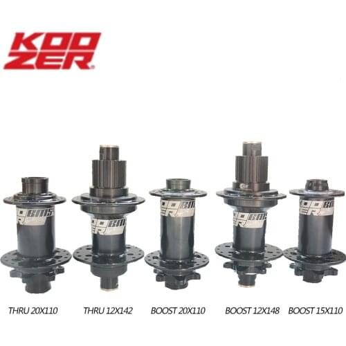 KOOZER BM540/550 Bicycle Hub FR/AM/DH Mountain Bike Hubs BOOST 110*20 110*15 or Thru 110*20MM 32 Hole 110x15MM 2 Sealed Bearings