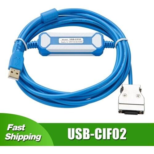 USB-CIF02 For Omron PLC Programming Cable CPM1A/2A/CQM1/CPM1 Series PLC Download Line