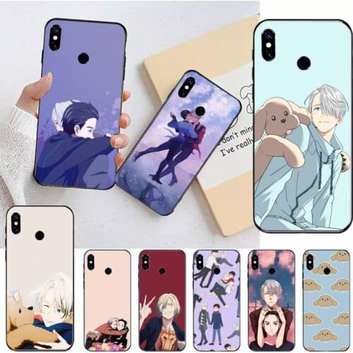 Japan anime Yuri on Ice Phone Case For Xiaomi Redmi note 7 8 9 t max3 s 10 pro lite coque funda shell cover