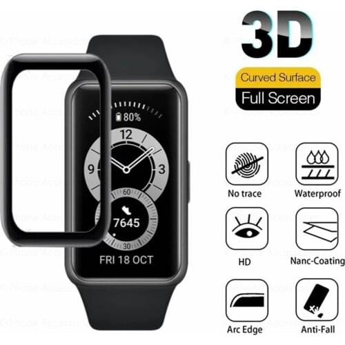 For Huawei Honor Band 6 3D Film Protective Screen Protector For Huawei Band 6 Band6 Full Curved Cover For Huawei6 HuaweiBand 6