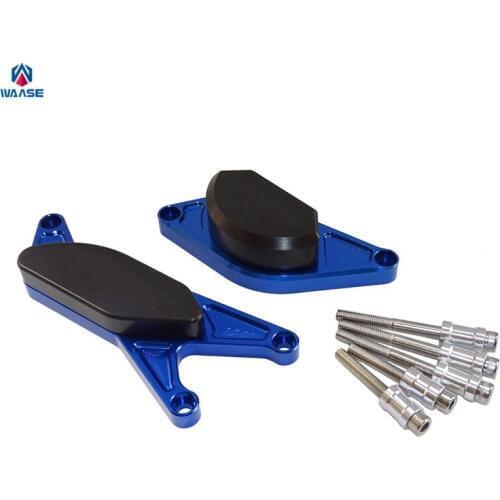 Waase Left & Right Engine Crash Pads Frame Slider Protector For Suzuki GSXR 600 750 1997 1998 1999 2000 2001 2002 2003 2004 2005