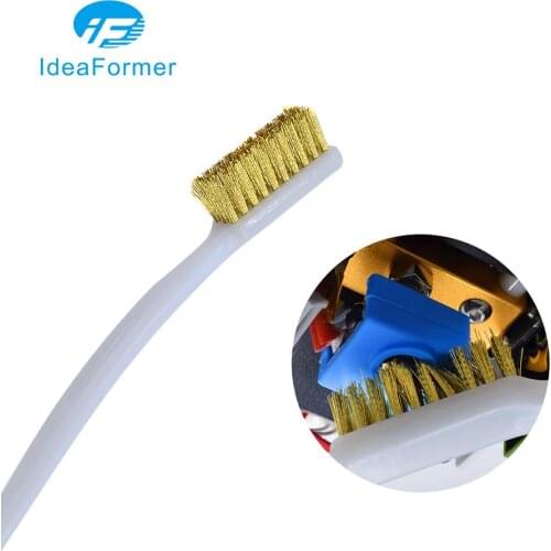 3D Printer Accessories Cleaner Tool Copper Wire Toothbrush Copper Brush Handle For Nozzle Block Hotend Cleaning Parts