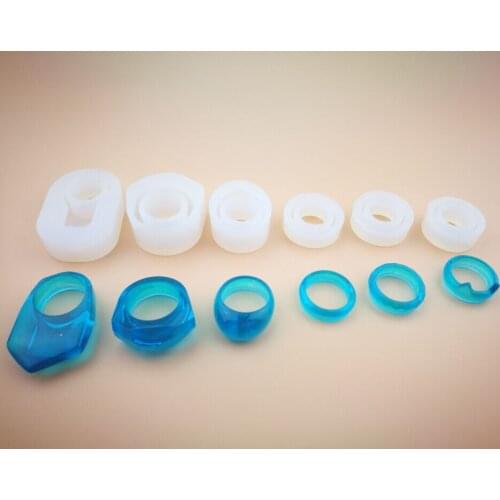 1 PCS 16mm 17mm Translucent Silicone Ring Mold DIY Jewelry Making Tool Moulds UV Epoxy Resin Decorative Craft