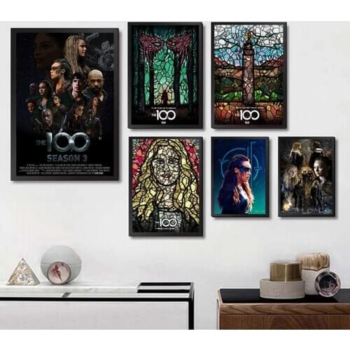 The 100 Posters Movie Wall Stickers White Coated Paper Prints Clear Image Home Decoration Livingroom Bedroom Bar Home Art Brand