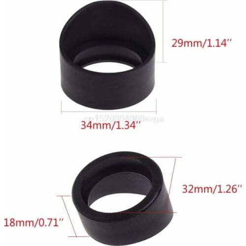 2Pcs 34mm Diameter Rubber Eyepiece Cover Guards for Stereo Microscope Telescope Eyepiece Caps