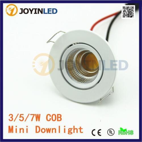 2015 new 3W COB MINI led spotlights AC85-260V down lights