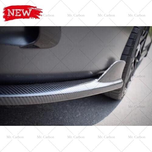 FOR BENZ W205 C63 2DOOR/4DOOR/WAGON FD STYLE CARBON FIBER SPAT TRIM TUNING PART FOR C63 W205 CARBON REAR BUMPER BOTTOM SPLITTER