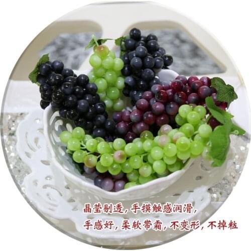 High simulation raisin grapes fake flower vine rattan pipeline decoration artificial fruit plants free and drop shipping