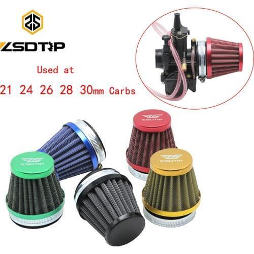 ZSDTRP 50mm Motorcycle Modified Carburetor Air Filter Cup for Keihin OKO KOSO PWK 2T/4T 21 24 26 28 30mm Carburador