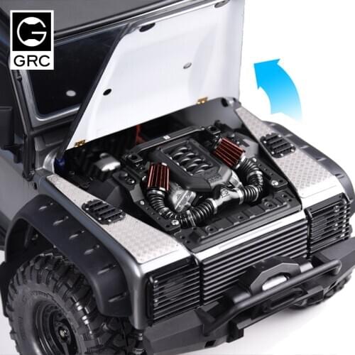GRC trx4 removable cover kit engine bay bracket hood hinge magnet shell post for 1:10 RC track traxxas trx4