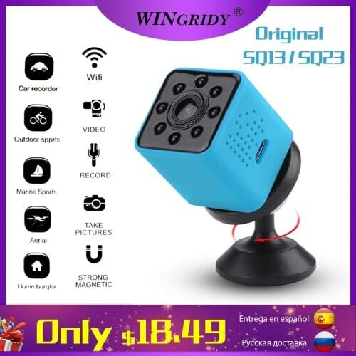 Original SQ23 sq13 WiFi Cam Mini Camera Camcorder Full HD 1080P Sport DV Recorder 155 Night Vision Small Action Camera DVR SQ11