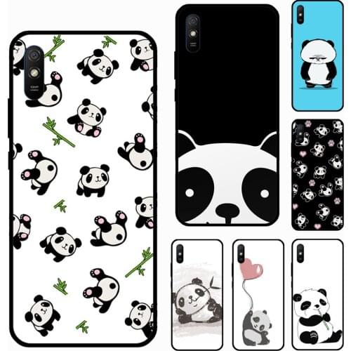Cartoon Panda For Xiaomi Redmi Note 10 Pro 9S 8T Note8 Note9 Pro Case For Redmi 9 9A 8A 7A 9C 9T Cover
