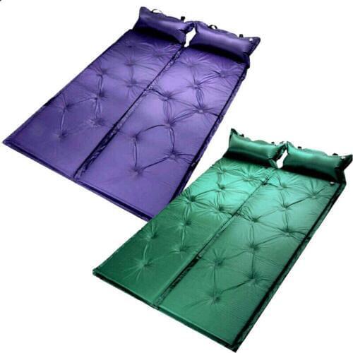 Inflatable Cushion Camping Mat Sleeping Pad Air Mattress Pillow Bed For Outdoor