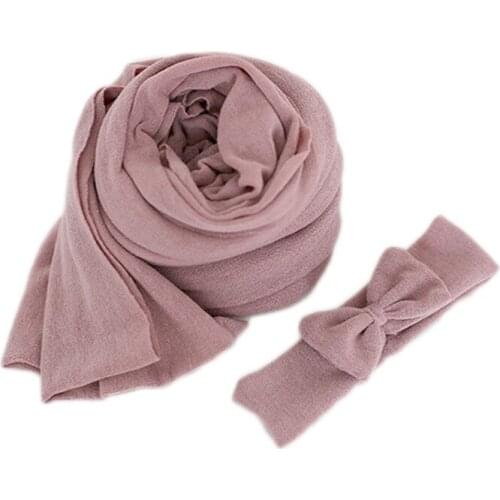 Newborn Stretch Jersey wrap Double-Sided 35*160 cm Baby Soft Swaddle Blanket Layer Fabric Photography props