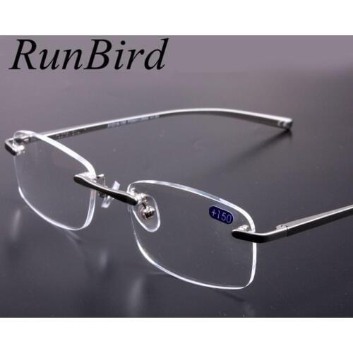 New Brand Fashion Rimless Reading Glasses Women Men Oculos De Grau Lightweight Glasses +1.25, +200, +250, +300, +3.50
