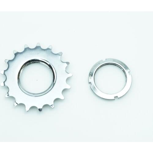 17T Polishing Silver Bicycle FreeWheel Fixed Gear Bicycle Single Speed Freewheel Sprocket Cog Bike Parts Bike Accessory