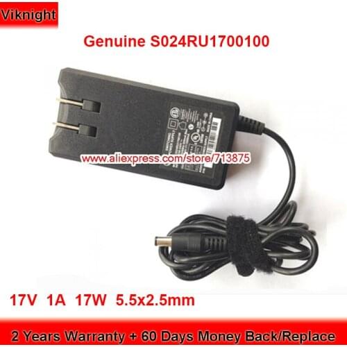 Genuine S024RU1700100 17V 1A AC Adapter for Bose SPEAKER 404600 414255 301141 306386-101 Power Supply