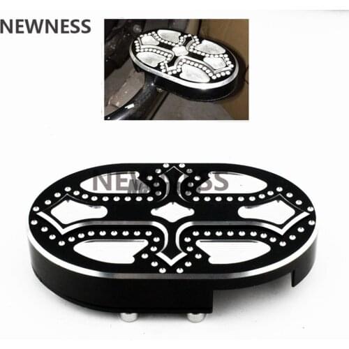 Motorcycle CNC Footrest Pedal Pad Cover Brake Foot Pegs For Harley Sportster XL883 XL1200 Dyna Wide Glide V-Rod