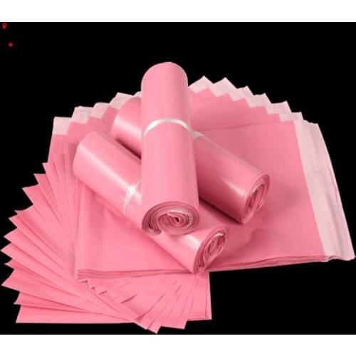 Light Pink Poly Mailing Adhesive Envelope Bags Shipping Packaging Bags Plastic Mailer Pink Wedding Gift Package Bags
