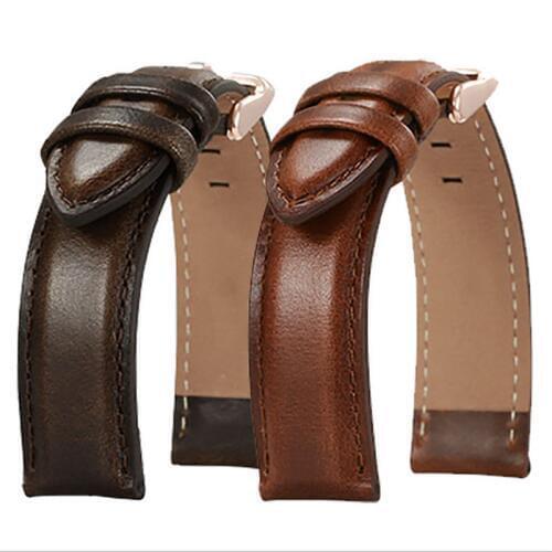 Genuine Leather Watch Strap Brown With Rose Gold Clasp Watchband 18mm 20mm 22mm For DW Daniel Wellington Watch Band