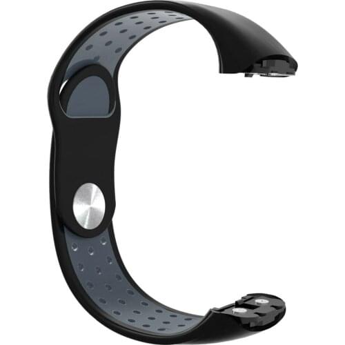 For Samsung Galaxy Fit Sm-R370 Smartwatch Replacement Strap Official Pattern Black Buckle Sports Replacement Wristband