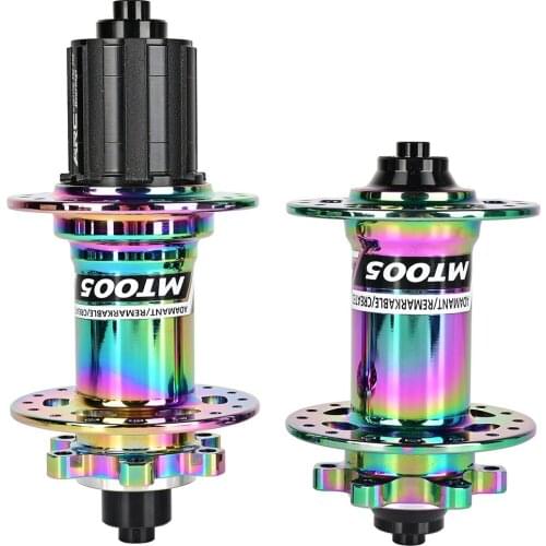 ARC MT005 Mountain Bike HUB 4 Claws 2/4 Bearing Rainbow Bicycle Hub Quick Release 32 Holes 8-11 Speed Aluminum Alloy Cycling Hub