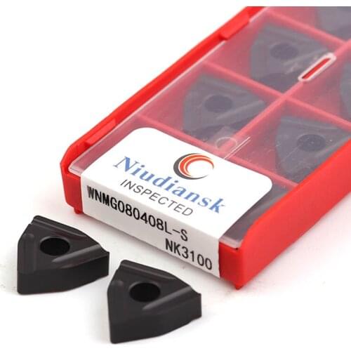 WNMG080404R-S NK3100 WNMG080404L WNMG080408R WNMG080408L-S CNC Lathe Turning Tools Carbide Insert Machining Cut Slotting Blade