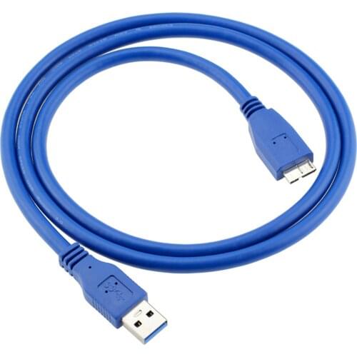 Xiwai Standard A Type USB 3.0 Male to Micro B Male Adapter Cable 3.28ft 1m Blue