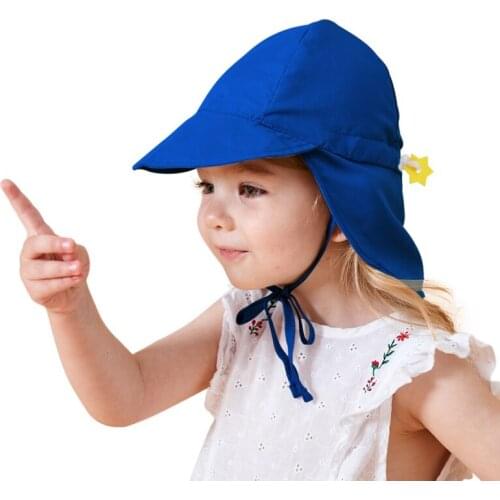 Kids Bucket Sun Hat UV Sun Breathable Solid Color Beach Ha Protection Hats Summer