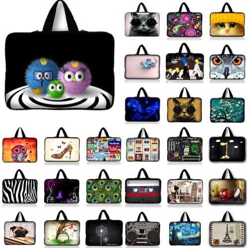 10 11 12 13 14 15 17 Laptop Bag Neoprene Sleeve Netbook Case Cover For ASUS Dell HP Macbook 13.3'' 15.6'' 11.6 inch Computer