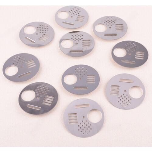 10pcs/set Round Stainless Steel Beehive Box Entrance Gate Bee Hive Nuc Entry Disc Beekeeping Beekeeper Tools
