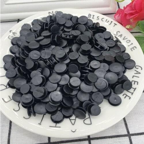 100PCS Wholeslae Plastic Buttons Black Crocs Charm Ornaments For DIY Shoes Charms Kids Croc Accessories Lightweight Buckles