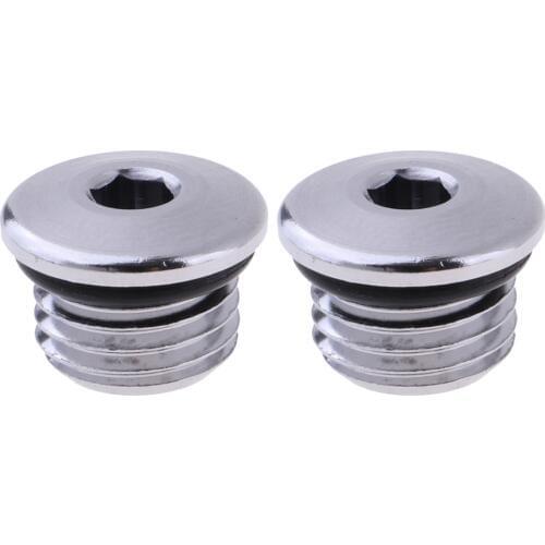 2pcs Scuba Diving Regulator High Pressure Port Plug Plug Screw 7/16 Inch