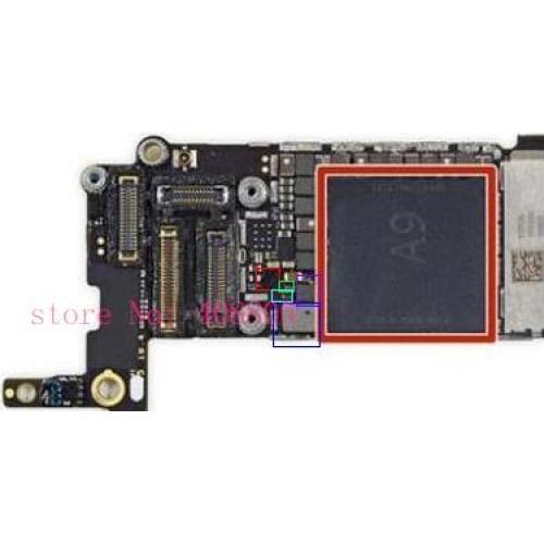 20sets/lot full backlight kit for iPhone 6S 6SPLLUS Backlight ic chip diode coil and backlight filter fuse fuses on board