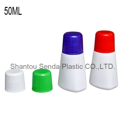 20pcs free shipping top sponge bottles new product HDPE sponge applicator medicine liquid bottles with blue sponge