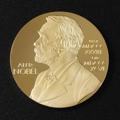 Alfred Bernhard Nobel Commemorative Coin Collection Gift Souvenir Art Metal Antiqu