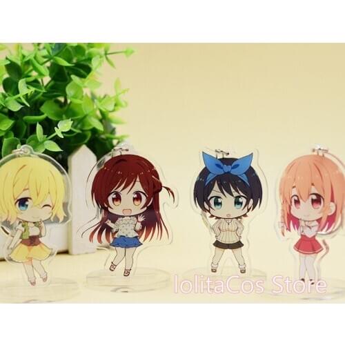 Anime Rent A Girlfriend Mizuhara Chizuru Sumi Ruka Cosplay Figure Acrylic Stand Model keyring Bag Pendant Keychain Toy gift