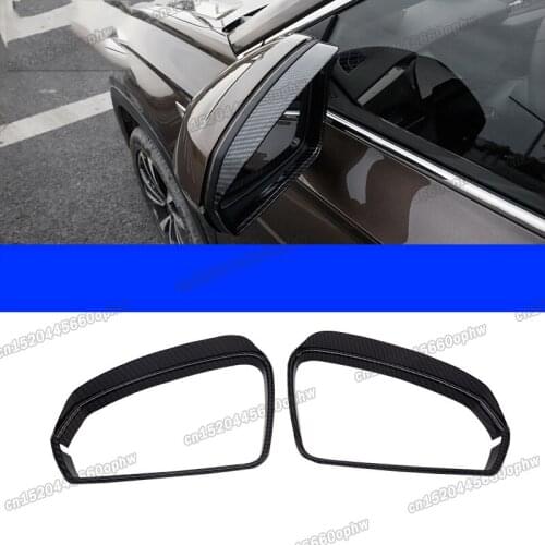 Lsrtw2017 Car Rearview Mirror Rain Visor Frame Chrome for Volkswagen Ve Tiguan 2017 2018 2019 2020 2021 Accessories Auto Styling