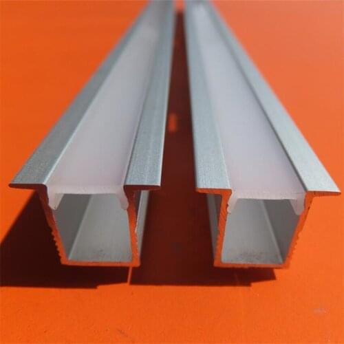 Free Shipping Recessed mount led extruded aluminium channel for LED wardrobe light strip 2m/pcs 100m/lot