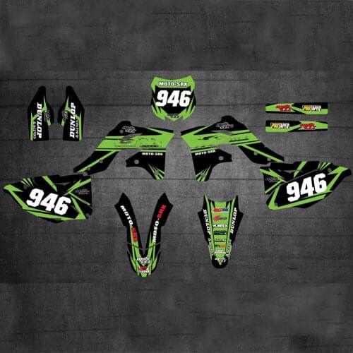 Free Custom Numbers names Motorcycle Stickers Decals Graphics BACKGROUNDS For Kawasaki KX250F KXF250 KXF 250 2013 2014 2015 2016