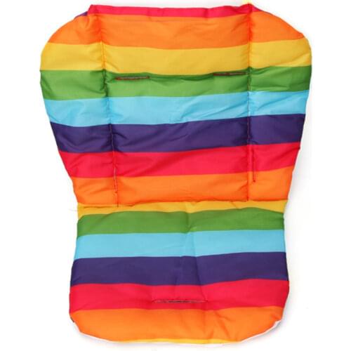 Baby Stroller Thicken Cotton Mat Stripe Cushion Seat Pad BB Car Accessory
