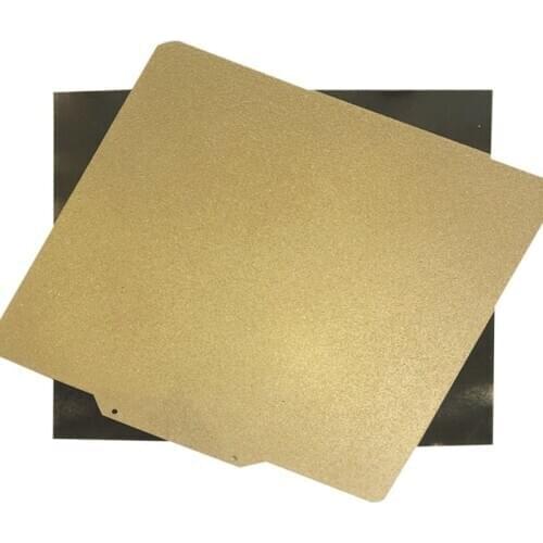 ENERGETIC 410x410mm One Side Spring Steel Sheet PEI Powder Coated Build Plate + Magnetic Base Upgrade for CR-10S4 Hotbed