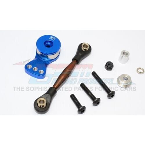 GPM SPRING STEEL ANTI-THREAD TIE ROD WITH ALUMINIUM HI-TORQUE SERVO SAVER 25T For AXIAL YETI SCORE AX90068 RC Upgrade