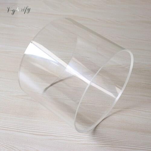 Drum Transparent shells undrilled (no holes) with 45 degree bearing edge 14*12inch 6mm thickness (14 inch diameter)