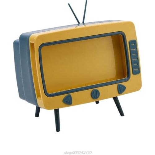 TV Shaped Two-in-one Phone Mount TV Shaped Tissue Mobile Holder TV Shaped Blue/Green/Pink Creative Tissue Jy22 21 Dropship