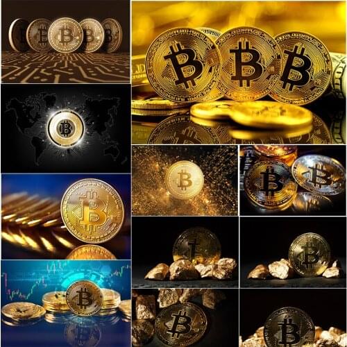 Bitcoin Wall Art Canvas Painting Picture Inspirationnal Prints Poster Modular Home Decoration Modern Bedroom Livingroom No Frame