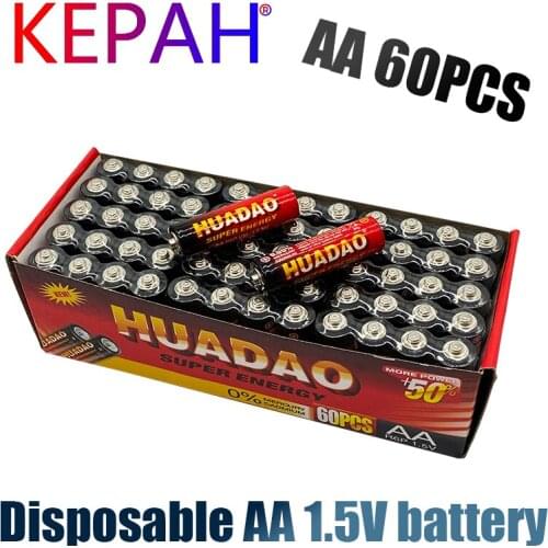 Disposable alkaline dry battery AA 1.5V battery, suitable for camera, calculator, alarm clock, mouse, remote control
