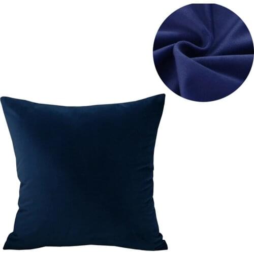 Solid Velvet Sofa Cushion Cover 40x40/45x45/40x60/50x50/55x55/60x60cm Super Soft Throw Pillow Case Decorative Home Office Car